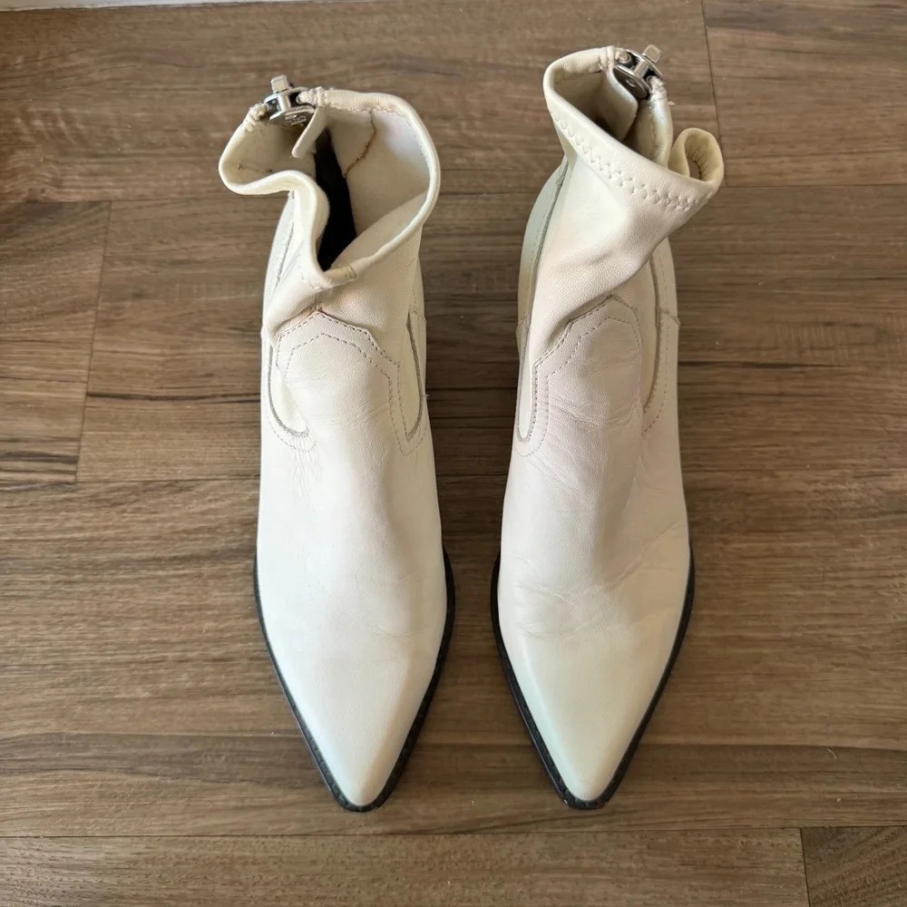 Dolce Vita Shanta Western Boots in Off White size 6 - Picture 2 of 12